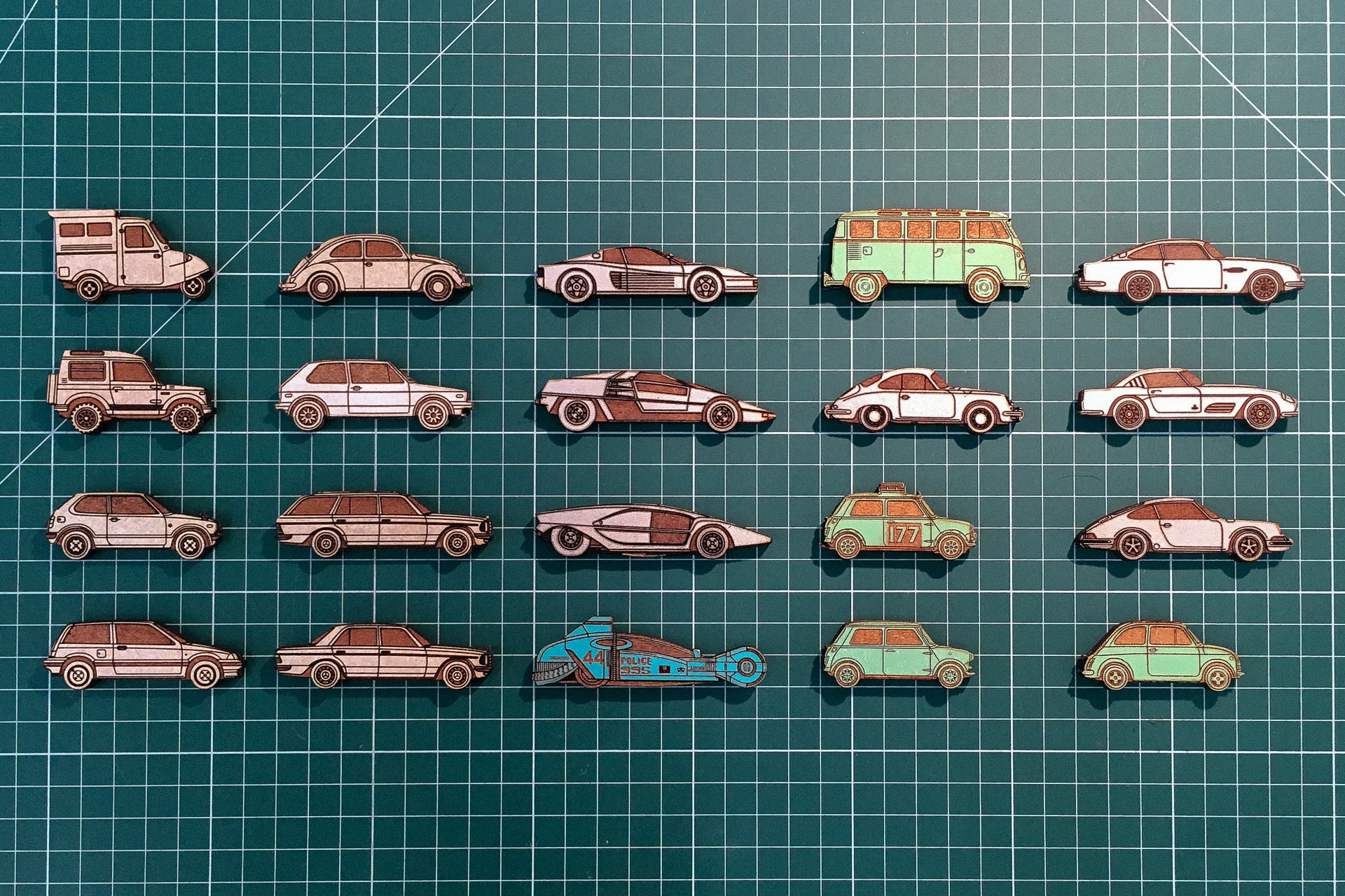 Vintage Car Magnets