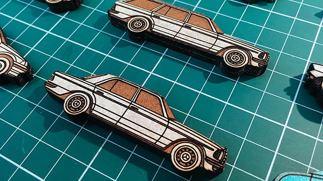 Vintage Car Magnets